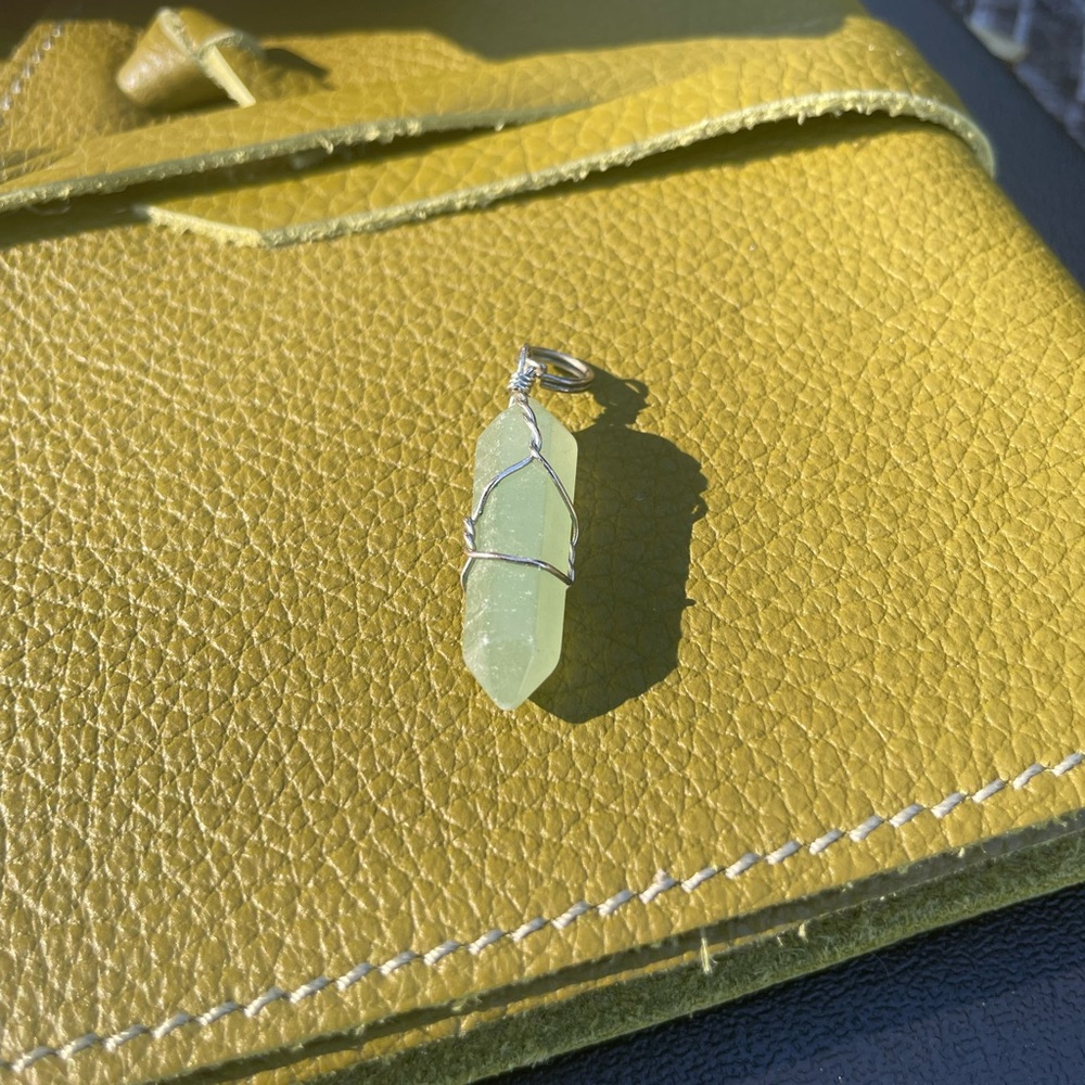 Green Aventurine Crystal Pendant - Picture 3 of 8
